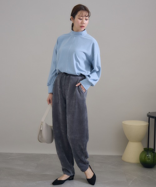 KATHARINE ROSS（キャサリンロス）の「【KATHARINE ROSS】 日本製モールカーブパンツ（その他パンツ・レディース・チャコールグレー/ブラック・MEDIUM）」の19枚目の写真