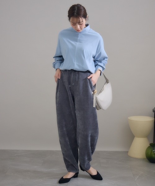 KATHARINE ROSS（キャサリンロス）の「【KATHARINE ROSS】 日本製モールカーブパンツ（その他パンツ・レディース・チャコールグレー/ブラック・MEDIUM）」の21枚目の写真