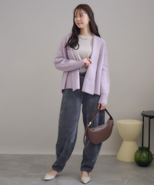 KATHARINE ROSS（キャサリンロス）の「【KATHARINE ROSS】 日本製モールカーブパンツ（その他パンツ・レディース・チャコールグレー/ブラック・MEDIUM）」の14枚目の写真