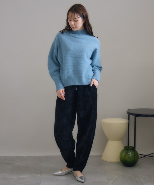 KATHARINE ROSS（キャサリンロス）の「【KATHARINE ROSS】 日本製モールカーブパンツ（その他パンツ・レディース・チャコールグレー/ブラック・MEDIUM）」の4枚目の写真