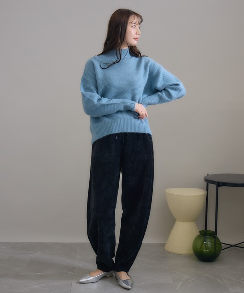 KATHARINE ROSS（キャサリンロス）の「【KATHARINE ROSS】 日本製モールカーブパンツ（その他パンツ・レディース・チャコールグレー/ブラック・MEDIUM）」の6枚目の写真