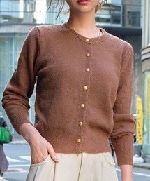 ゴールドボタンニットカーディガン