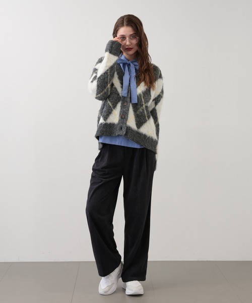 【セール】SALOON(サルーン)/アーガイルニットカーディガン【手洗い可】（カーディガン/ボレロ）｜saloon（サルーン） pattayablatt.com