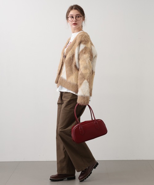 【セール】SALOON(サルーン)/アーガイルニットカーディガン【手洗い可】（カーディガン/ボレロ）｜saloon（サルーン） pattayablatt.com