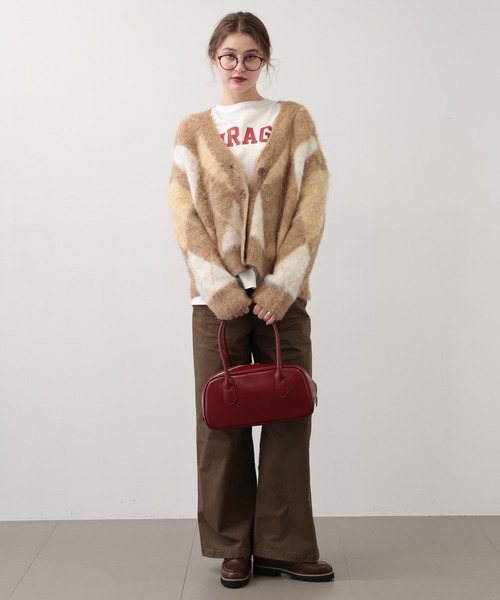 【セール】SALOON(サルーン)/アーガイルニットカーディガン【手洗い可】（カーディガン/ボレロ）｜saloon（サルーン） pattayablatt.com