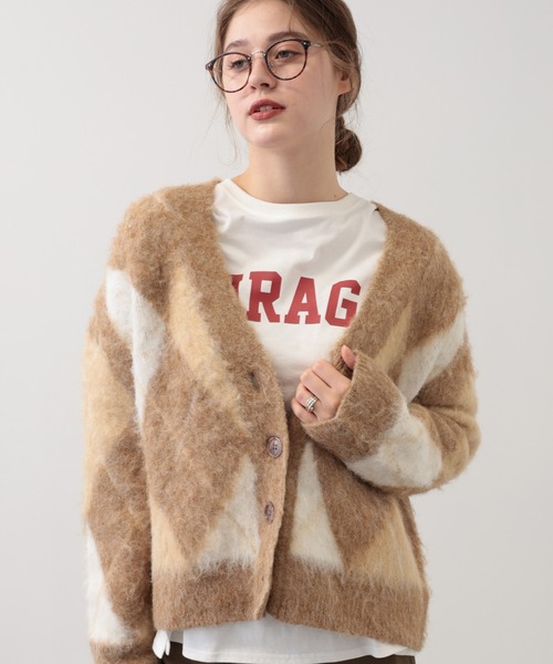 【セール】SALOON(サルーン)/アーガイルニットカーディガン【手洗い可】（カーディガン/ボレロ）｜saloon（サルーン） pattayablatt.com