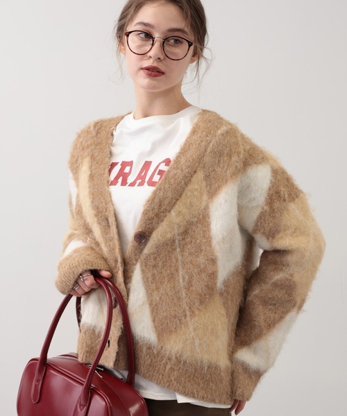 【セール】SALOON(サルーン)/アーガイルニットカーディガン【手洗い可】（カーディガン/ボレロ）｜saloon（サルーン） pattayablatt.com