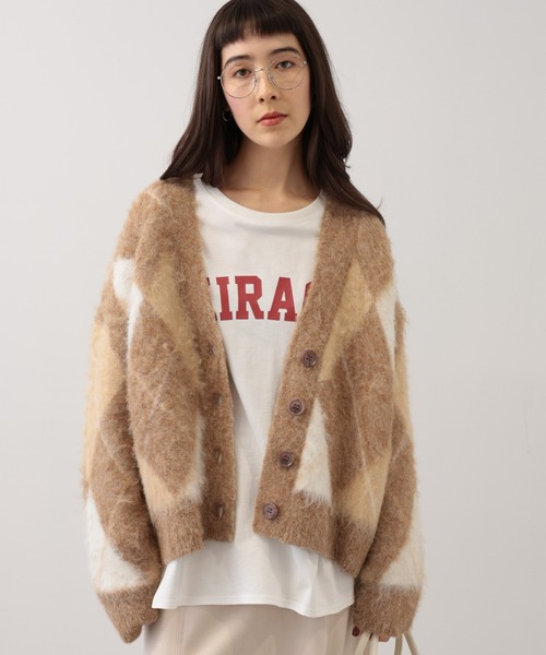 【セール】SALOON(サルーン)/アーガイルニットカーディガン【手洗い可】（カーディガン/ボレロ）｜saloon（サルーン） pattayablatt.com