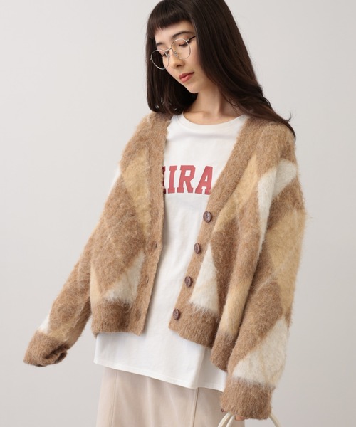 【セール】SALOON(サルーン)/アーガイルニットカーディガン【手洗い可】（カーディガン/ボレロ）｜saloon（サルーン） pattayablatt.com