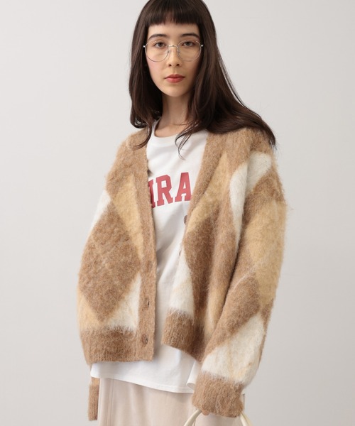 【セール】SALOON(サルーン)/アーガイルニットカーディガン【手洗い可】（カーディガン/ボレロ）｜saloon（サルーン） pattayablatt.com