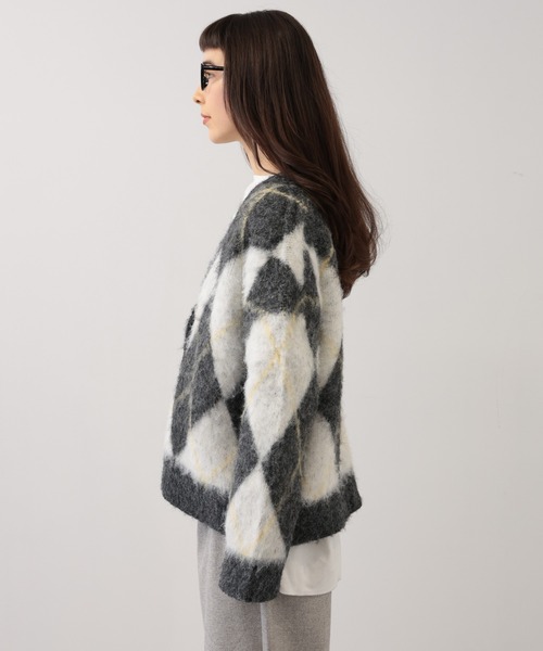 【セール】SALOON(サルーン)/アーガイルニットカーディガン【手洗い可】（カーディガン/ボレロ）｜saloon（サルーン） pattayablatt.com