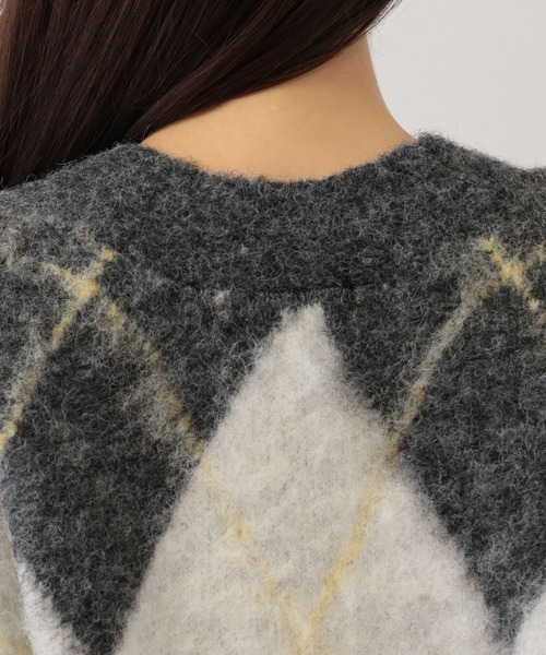 【セール】SALOON(サルーン)/アーガイルニットカーディガン【手洗い可】（カーディガン/ボレロ）｜saloon（サルーン） pattayablatt.com