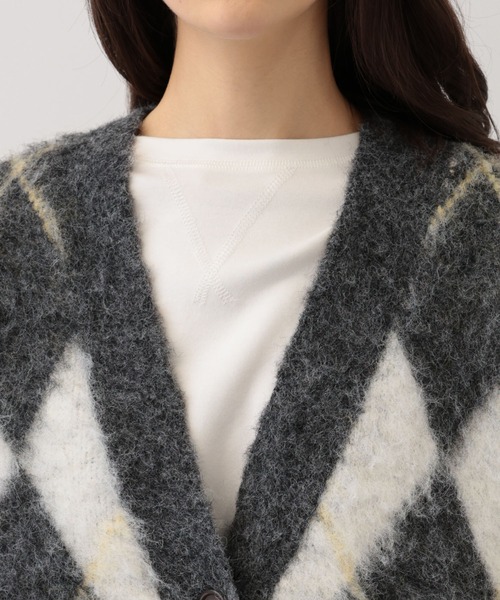 【セール】SALOON(サルーン)/アーガイルニットカーディガン【手洗い可】（カーディガン/ボレロ）｜saloon（サルーン） pattayablatt.com