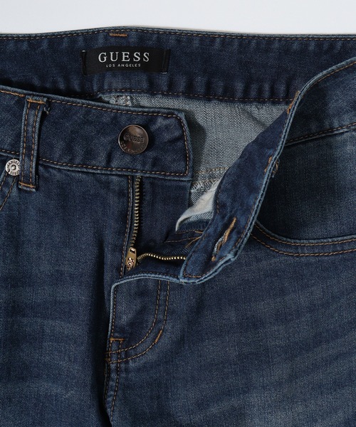 Guess（ゲス）の「GUESS MEN'S DENIM PANTS デニムパンツ（デニムパンツ・メンズ・ダークインディゴブルー・30inch/28inch/29inch）」の4枚目の写真