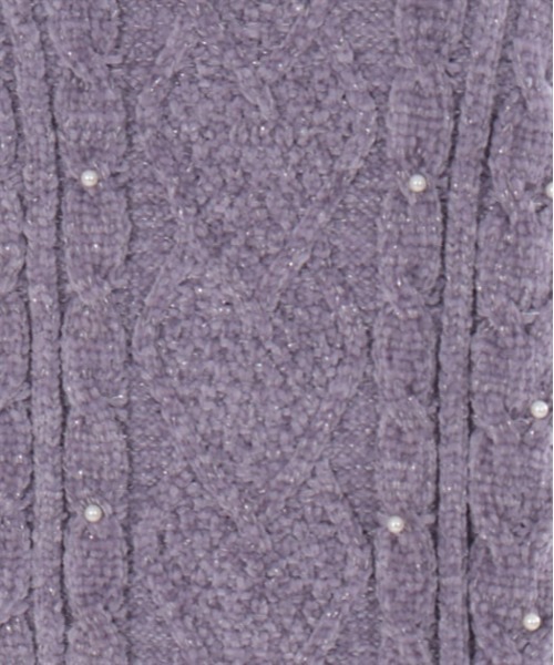 axes femme（アクシーズファム）の「ラメ混モールヤーンチュニック（チュニック・レディース・キナリ/パープル/グレー・FREE）」の6枚目の写真