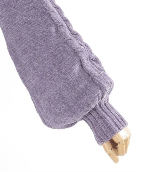 axes femme（アクシーズファム）の「ラメ混モールヤーンチュニック（チュニック・レディース・キナリ/パープル/グレー・FREE）」の8枚目の写真