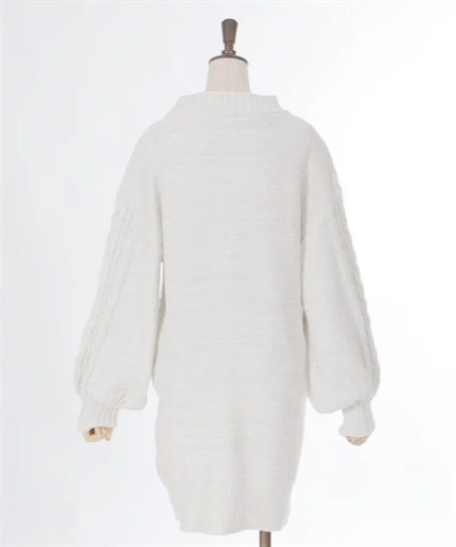 axes femme（アクシーズファム）の「ラメ混モールヤーンチュニック（チュニック・レディース・キナリ/パープル/グレー・FREE）」の11枚目の写真