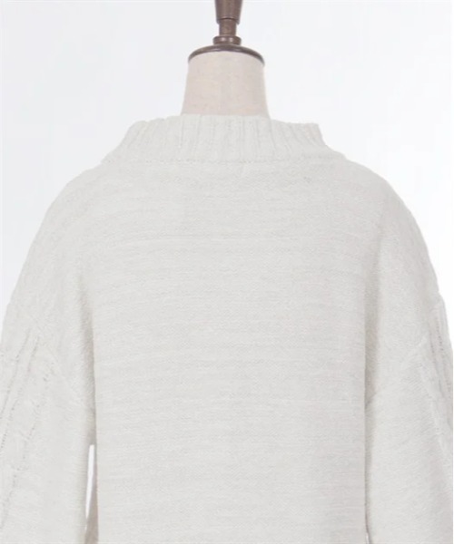 axes femme（アクシーズファム）の「ラメ混モールヤーンチュニック（チュニック・レディース・キナリ/パープル/グレー・FREE）」の14枚目の写真