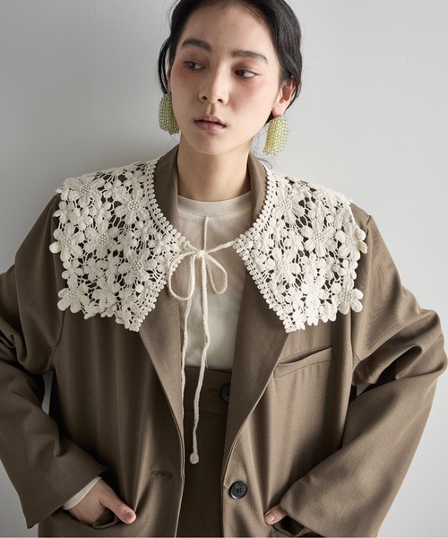 つけ襟 Cham. つけ襟 付け襟 レースビッグつけ襟 : ZOZOTOWN Yahoo!店