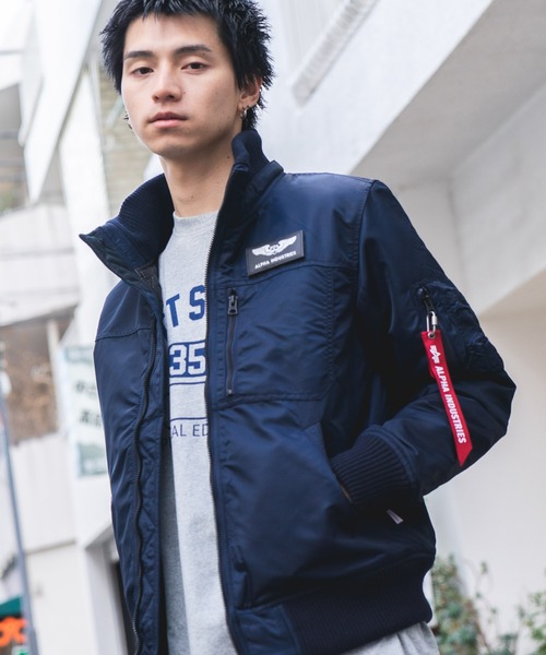 ALPHA(アルファ)の「【ALPHA INDUSTRIES/アルファインダストリーズ】フードリブジャケット HOODED RIB JACKET(ミリタリージャケット・メンズ・ブラック/グレー/ブルー・MEDIUM/LARGE/X-LARGE/SMALL)」の5枚目の写真