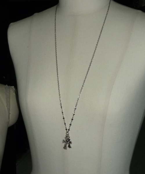 SHAGGIE（シャギー）の「ダブルクロスロングチェーンネックレス（ネックレス・レディース・シルバー・FREE）」の13枚目の写真