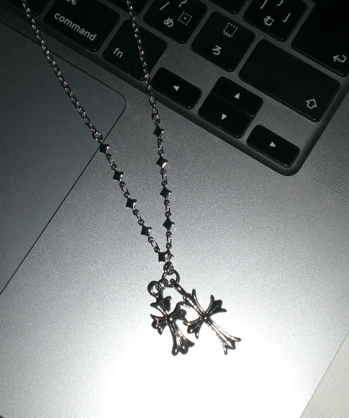 SHAGGIE（シャギー）の「ダブルクロスロングチェーンネックレス（ネックレス・レディース・シルバー・FREE）」の12枚目の写真