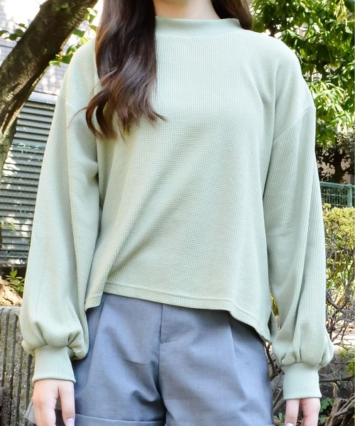 spiritoso(スピリトーゾ)の「サーマルシンプル長袖カットソー(Tシャツ/カットソー・レディース・ブラック/カーキ/モカ/ベージュ・MEDIUM)」の18枚目の写真