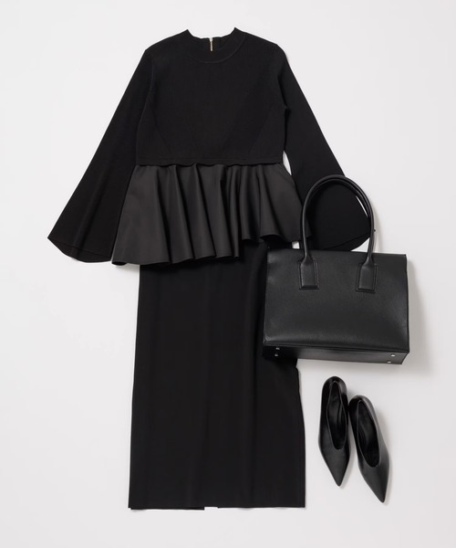 ADAM ET ROPE'（アダムエロペ）の「軽量スクエアトートバッグ（トートバッグ・レディース・ブラウン/ブラック・FREE）」の20枚目の写真