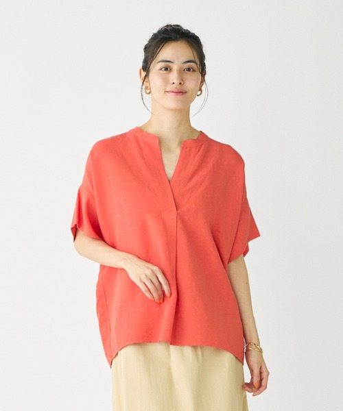 美品 IENA イエナ リネン混 オーバーサイズ ブラウス シャツ