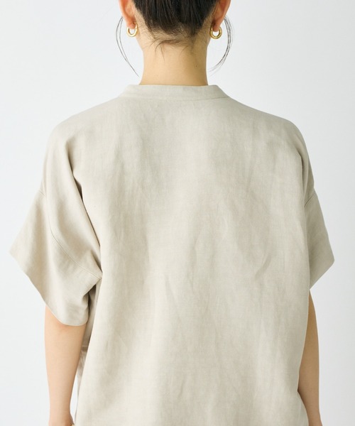 セール】リネン混オーバーサイズスキッパーシャツ【セットアップ