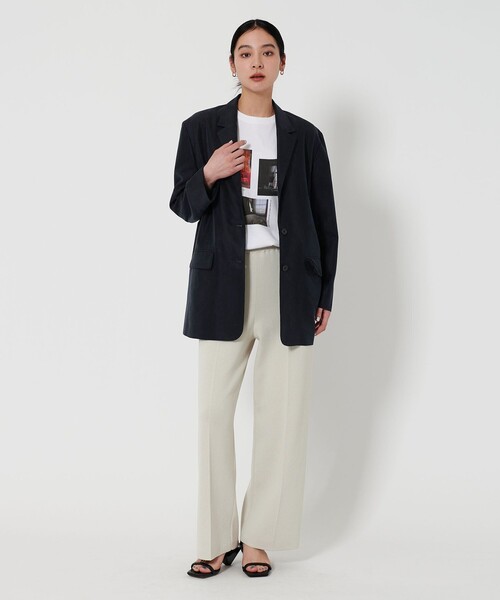 BEAUTY&YOUTH UNITED ARROWS(ビューティーアンドユースユナイテッドアローズ)の「セルロースブレンド 2B ライトジャケット(テーラードジャケット・レディース・ネイビー/オフホワイト・S/M)」の5枚目の写真