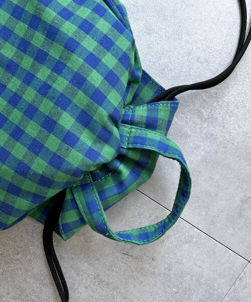 CPCM（シーピーシーエム）の「フラップ付きナップサック（バックパック/リュック・レディース・ブラック/グリーン系その他/シルバー/アイボリー・FREE）」の9枚目の写真