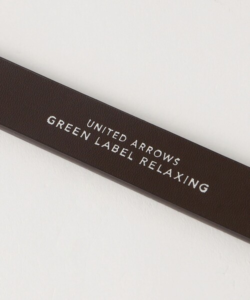 green label relaxing（グリーンレーベルリラクシング）の「スクエアギボシ バックルベルト（ベルト・レディース・ブラック/ダークブラウン・FREE）」の10枚目の写真