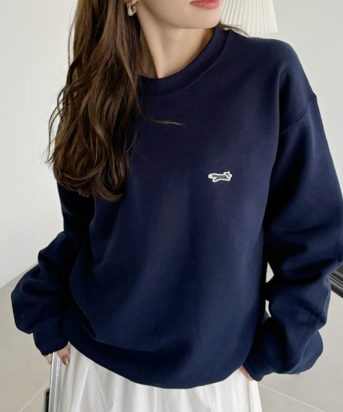 PENNEYS(ぺニーズ)の「【 PENNEY'S / ぺニーズ 】 フォックス スウェット 裏起毛 THE FOX SWEAT SHIRT(スウェット・レディース・ベージュ/ネイビー/グレー・M/L)」の4枚目の写真