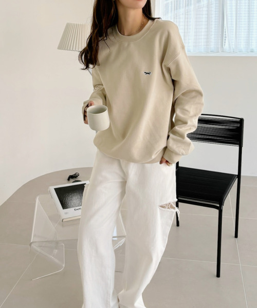 PENNEYS(ぺニーズ)の「【 PENNEY'S / ぺニーズ 】 フォックス スウェット 裏起毛 THE FOX SWEAT SHIRT(スウェット・レディース・ベージュ/ネイビー/グレー・M/L)」の9枚目の写真