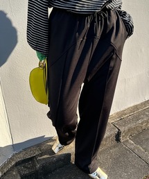 mi via loca | 【2WAY!】センターシーム 切り替え ストレッチ イージーパンツ(その他パンツ)