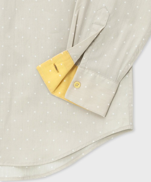 Paul Smith（ポールスミス）の「ポルカドット プリントシャツ / 153304 901U（シャツ/ブラウス・メンズ・グリーン/ベージュ/イエロー/ダークオレンジ・X-LARGE/LARGE/MEDIUM/SMALL）」の6枚目の写真
