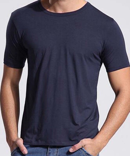 aimoha(アイモハ)の「【aimoha MEN】ラウンドヘムTシャツ (SS)(Tシャツ/カットソー・メンズ・ホワイト/ダークグレー/ネイビー・X-LARGE/LARGE/XXX-LARGE/XX-LARGE)」の1枚目の写真