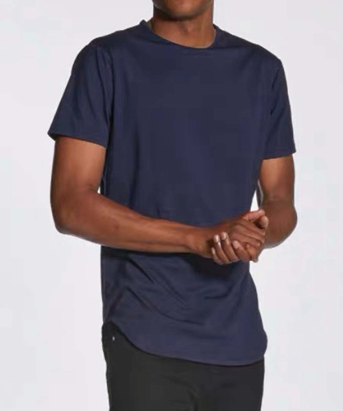 aimoha(アイモハ)の「【aimoha MEN】ラウンドヘムTシャツ (SS)(Tシャツ/カットソー・メンズ・ホワイト/ダークグレー/ネイビー・X-LARGE/LARGE/XXX-LARGE/XX-LARGE)」の5枚目の写真