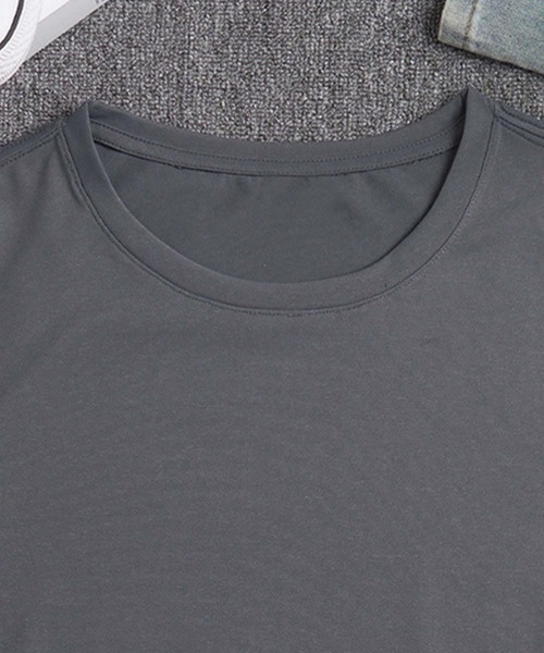 aimoha(アイモハ)の「【aimoha MEN】ラウンドヘムTシャツ (SS)(Tシャツ/カットソー・メンズ・ホワイト/ダークグレー/ネイビー・X-LARGE/LARGE/XXX-LARGE/XX-LARGE)」の11枚目の写真