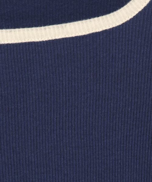 eL(エル)の「【eL】Color Trim Tee LS/291492(Tシャツ/カットソー・レディース・オフホワイト/ネイビー/ライトブルー・FREE)」の12枚目の写真