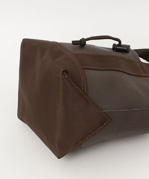 BURLAP OUTFITTER（バーラップアウトフィッター）の「LEATHER MICRO TOTE / レザー マイクロ トート（トートバッグ・メンズ・ブラック/チョコ・ONE SIZE）」の4枚目の写真
