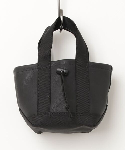 BURLAP OUTFITTER（バーラップアウトフィッター）の「LEATHER MICRO TOTE / レザー マイクロ トート（トートバッグ・メンズ・ブラック/チョコ・ONE SIZE）」の10枚目の写真