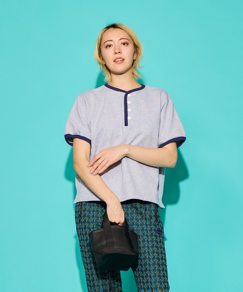 BURLAP OUTFITTER（バーラップアウトフィッター）の「LEATHER MICRO TOTE / レザー マイクロ トート（トートバッグ・メンズ・ブラック/チョコ・ONE SIZE）」の7枚目の写真
