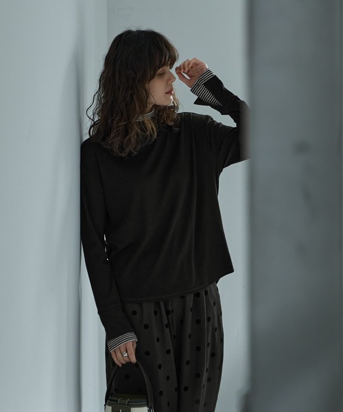 Made in Japan】レイヤード風カットトップス（Tシャツ
