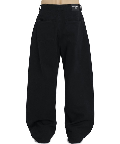 OY（オーワイ）の「『OY/オーワイ』 STAR RIVET RELAXED CURVED PANTS/スターリベット リラックスカーブパンツ（デニムパンツ・レディース・ブラック・L/M/S）」の3枚目の写真