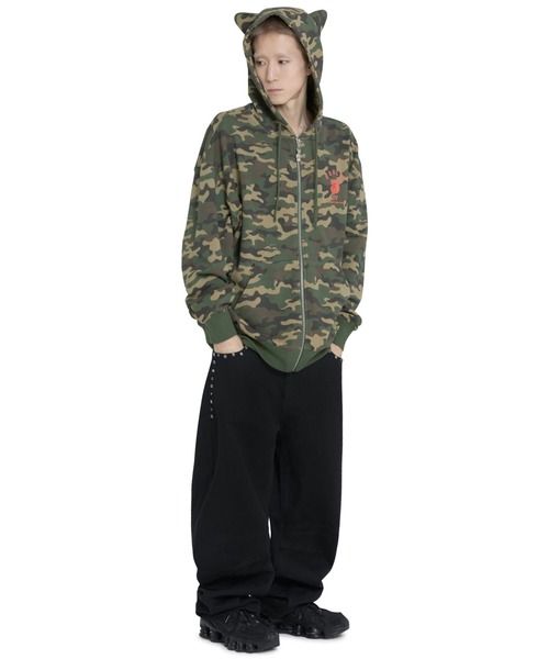 OY（オーワイ）の「『OY/オーワイ』 STAR RIVET RELAXED CURVED PANTS/スターリベット リラックスカーブパンツ（デニムパンツ・レディース・ブラック・L/M/S）」の5枚目の写真