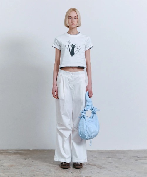 A'GEM/9 × .kom 『FALLETT/ファレット』 NIGHT NERO CROP SHORT
