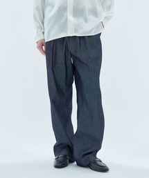 COLUMN（コラム）の「COLUMN / シルクデニム ワイドイージートラウザーズ＜THE COLUMN＞（デニムパンツ）」