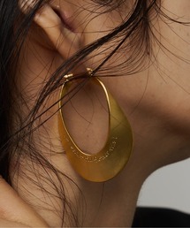 loni | Letterring Leaf Plate Pierce(ピアス(両耳用))